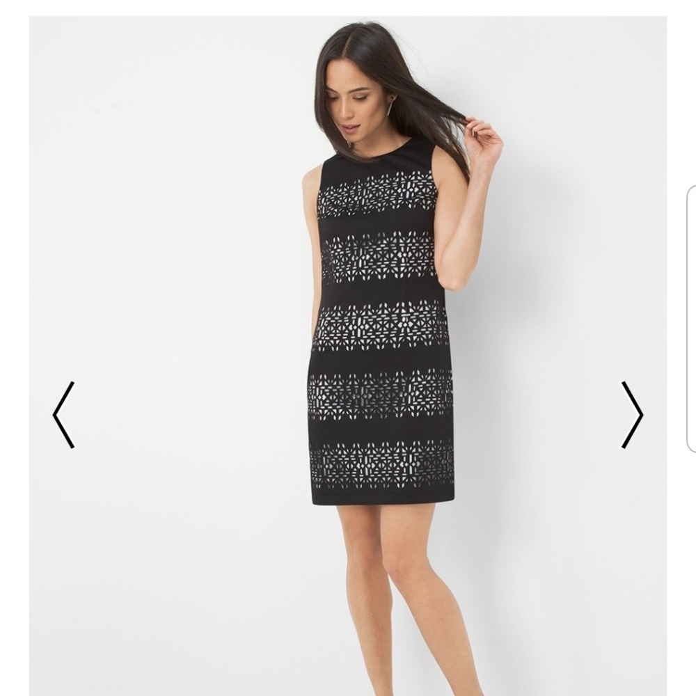 WHBM Textured Cutout Sheath Dress